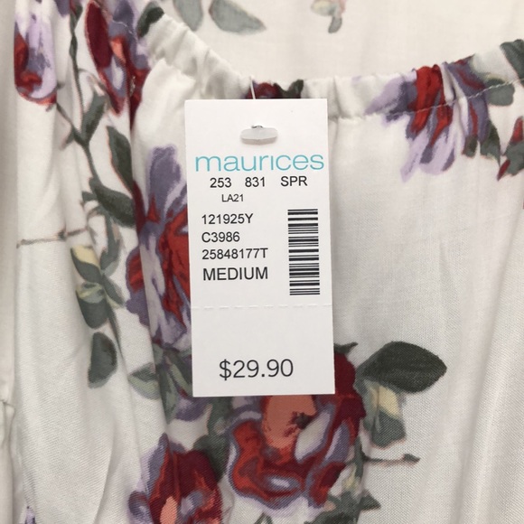 NWT floral tank top Medium - Picture 4 of 4